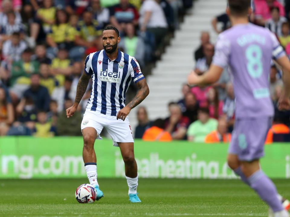 Kyle Bartley on the ball against Swansea 