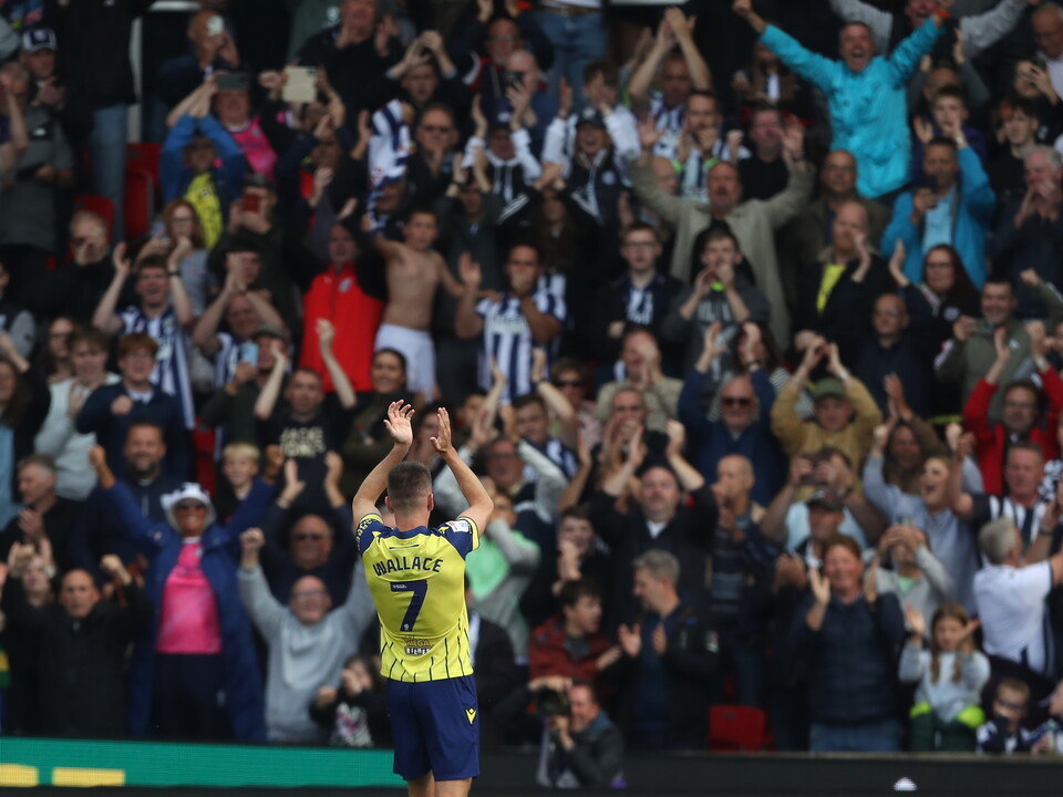 A photo of Albion away supporters Stoke City