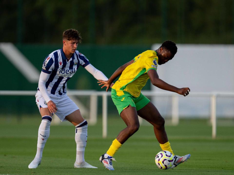 Cole Deeming in action for Albion's PL2 side at Norwich City 