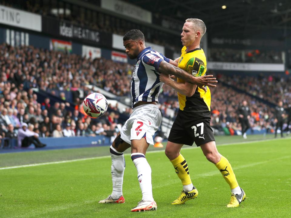 Darnell Furlong in action against Plymouth