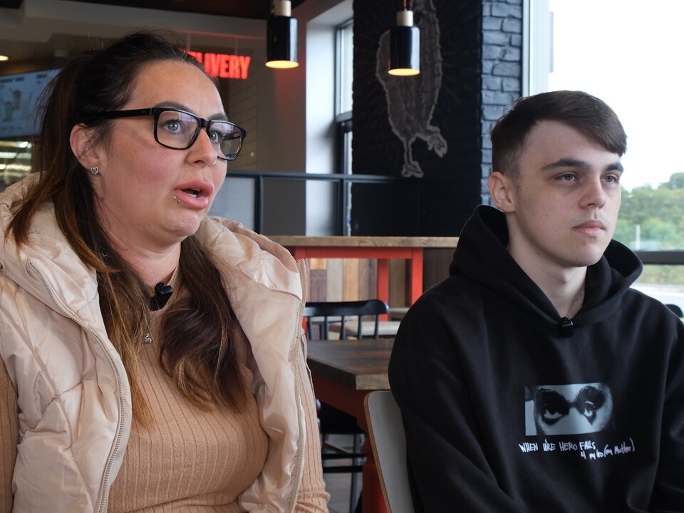Tyler and his mother Carrie.