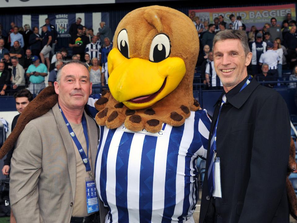 'Super Bob', Andy Hunt and Baggie Bird.