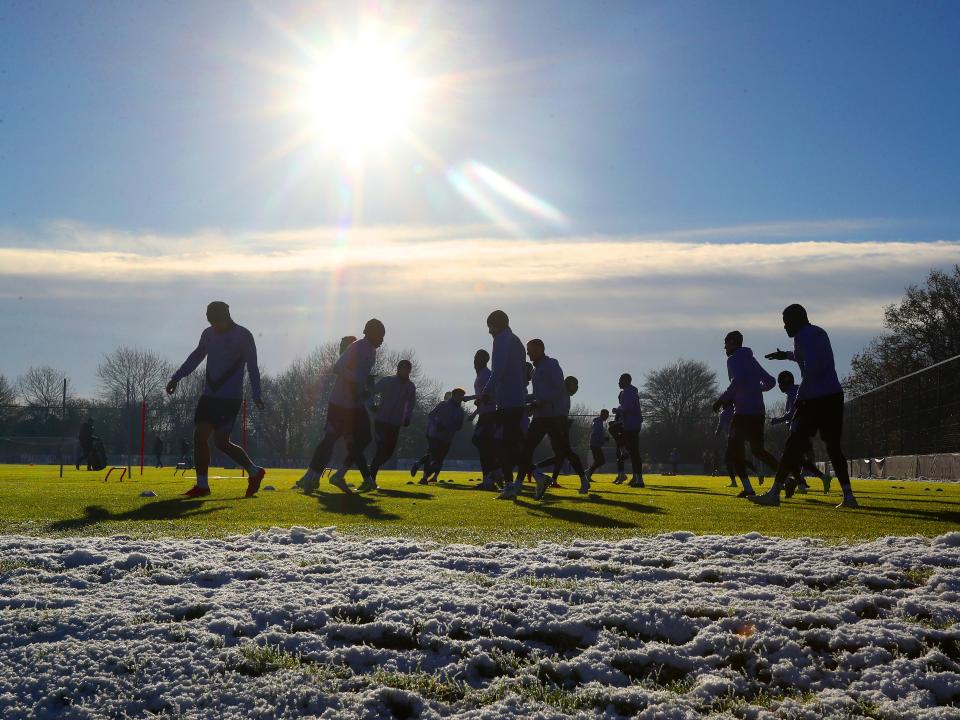 A general view of training in the sunlight 
