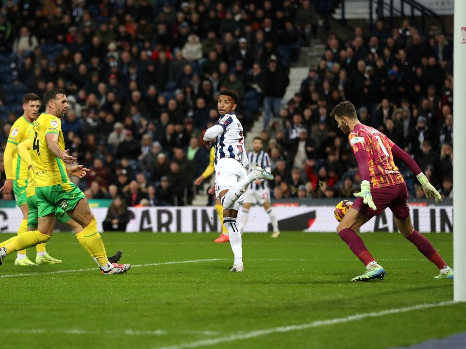 Mason Holgate scores against Norwich City 