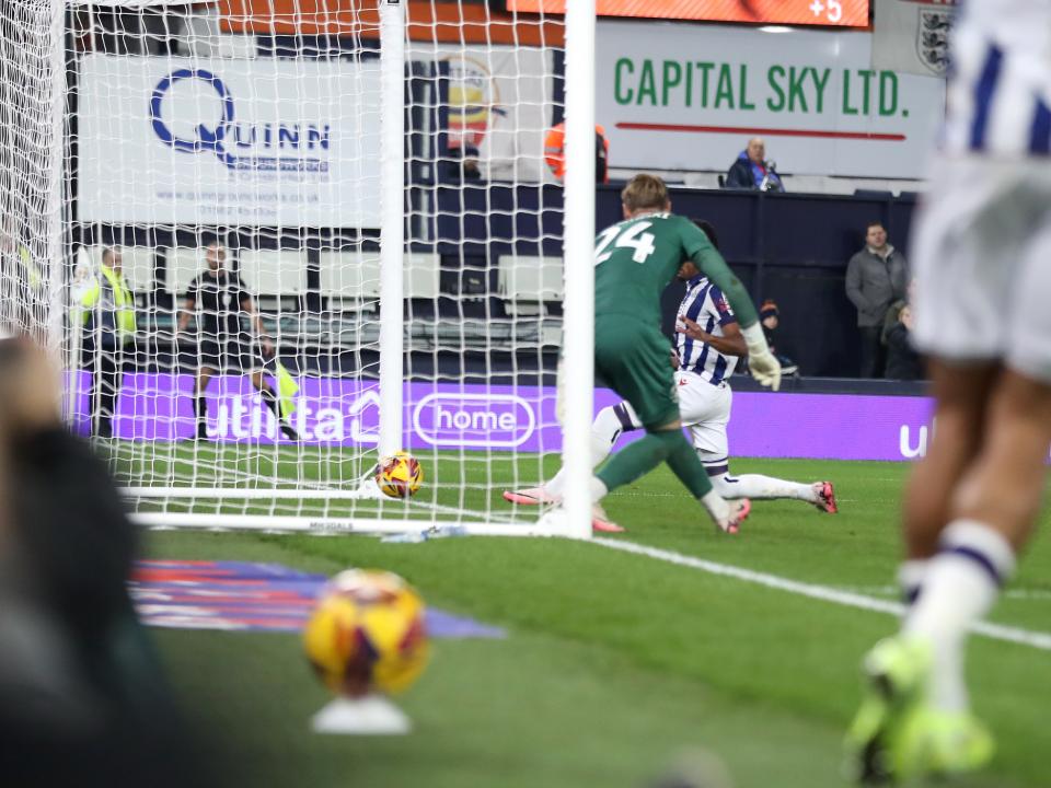 Josh Maja scores against Luton 