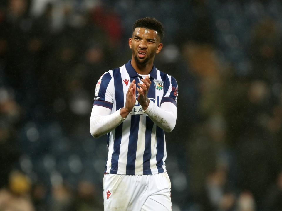 Mason Holgate applauding Albion fans after the Norwich game
