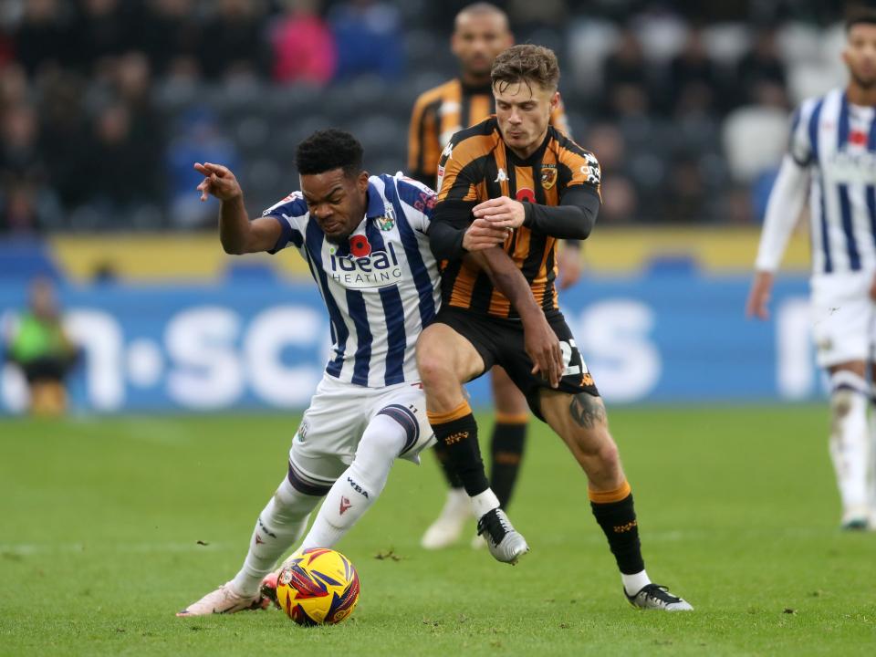 Grady Diangana on the ball against Hull