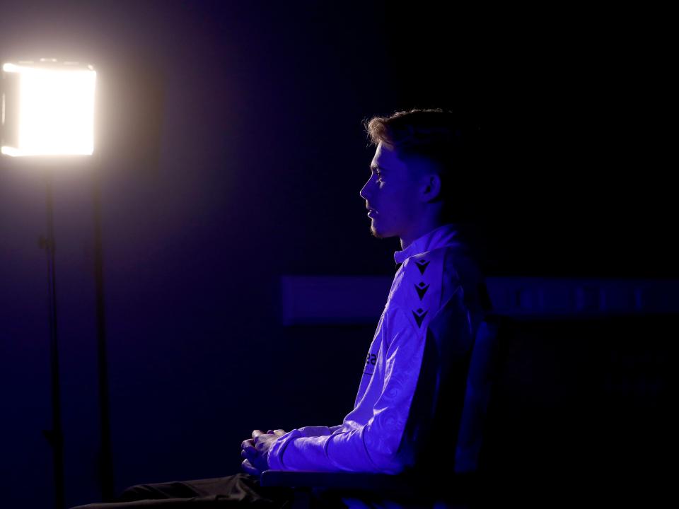 Isaac Price being interviewed by WBA TV