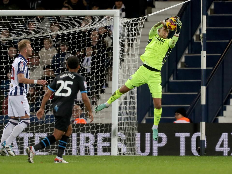 Alex Palmer in action against Preston