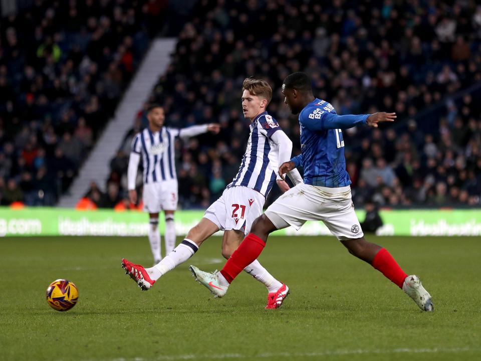 Isaac Price in action against Portsmouth
