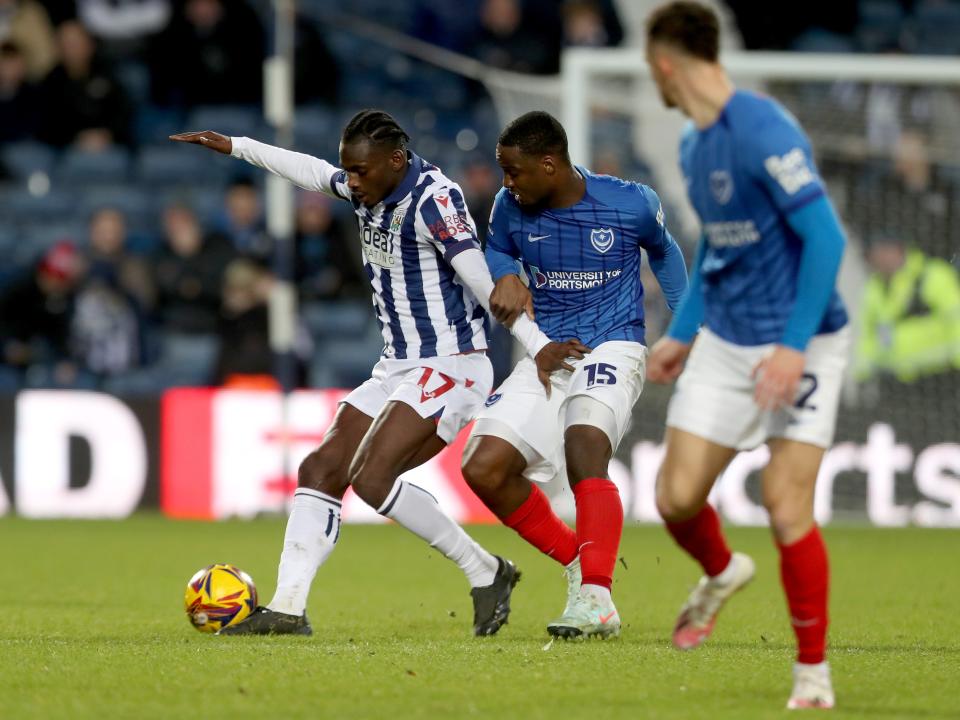 Ousmane Diakité in action against Portsmouth