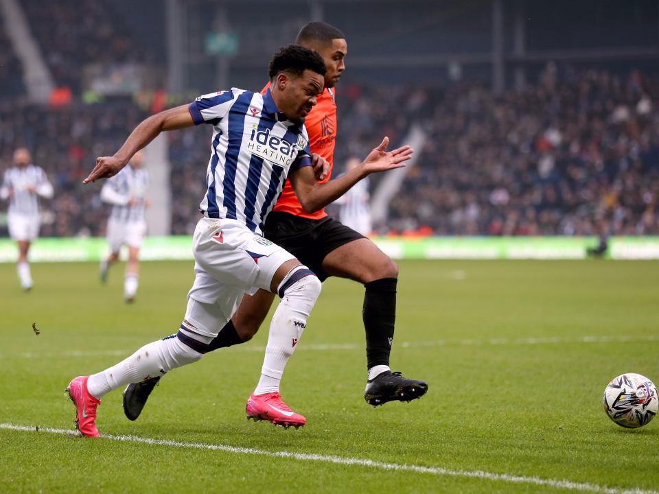 Grady Diangana in action against Sheffield Wednesday