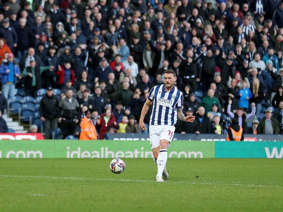John Swift scores against Oxford at The Hawthorns