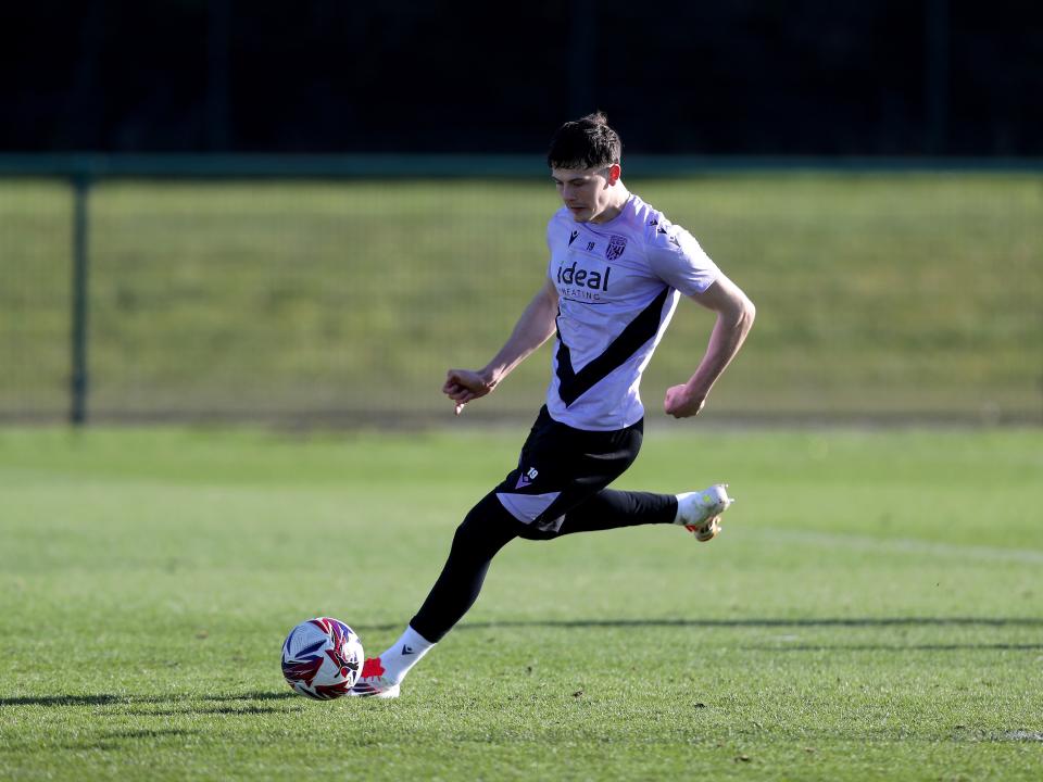 Albion players in training.