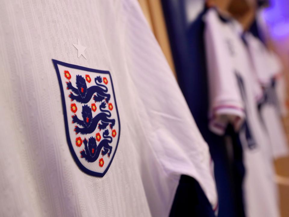 England shirts hanging up in the home dressing room at The Hawthorns before the game against Portugal