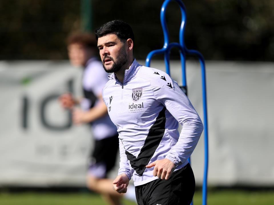 Alex Mowatt during a training session