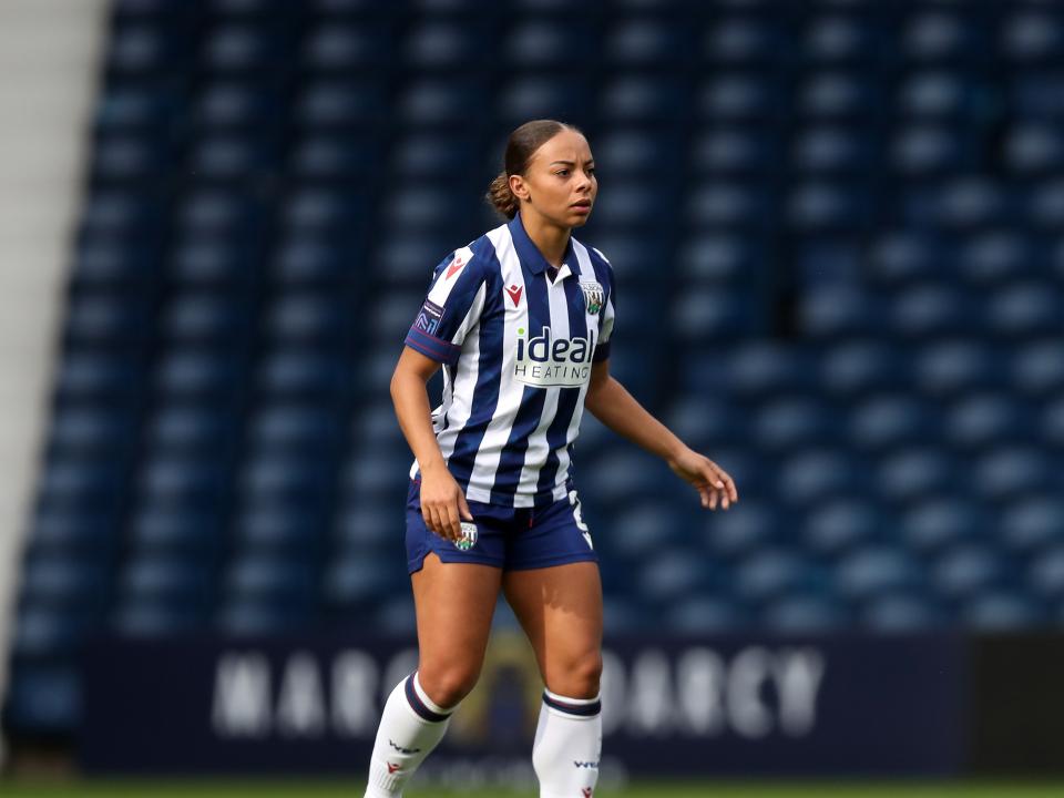 An image of Ash Brown playing at The Hawthorns