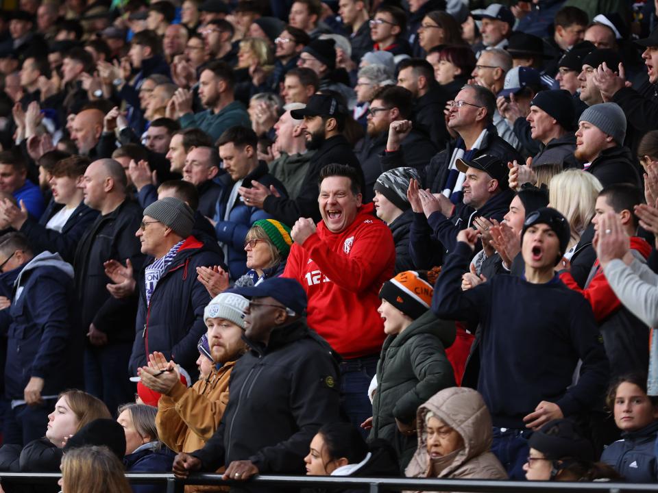 An image of West Bromwich Albion fans