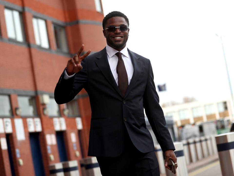 Josh Maja arriving in a suit to the end of season awards dinner at The Hawthorns