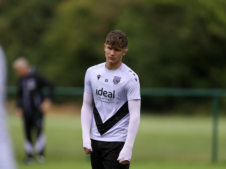 A photo of Albion youngster Cole Deeming in the purple training gear