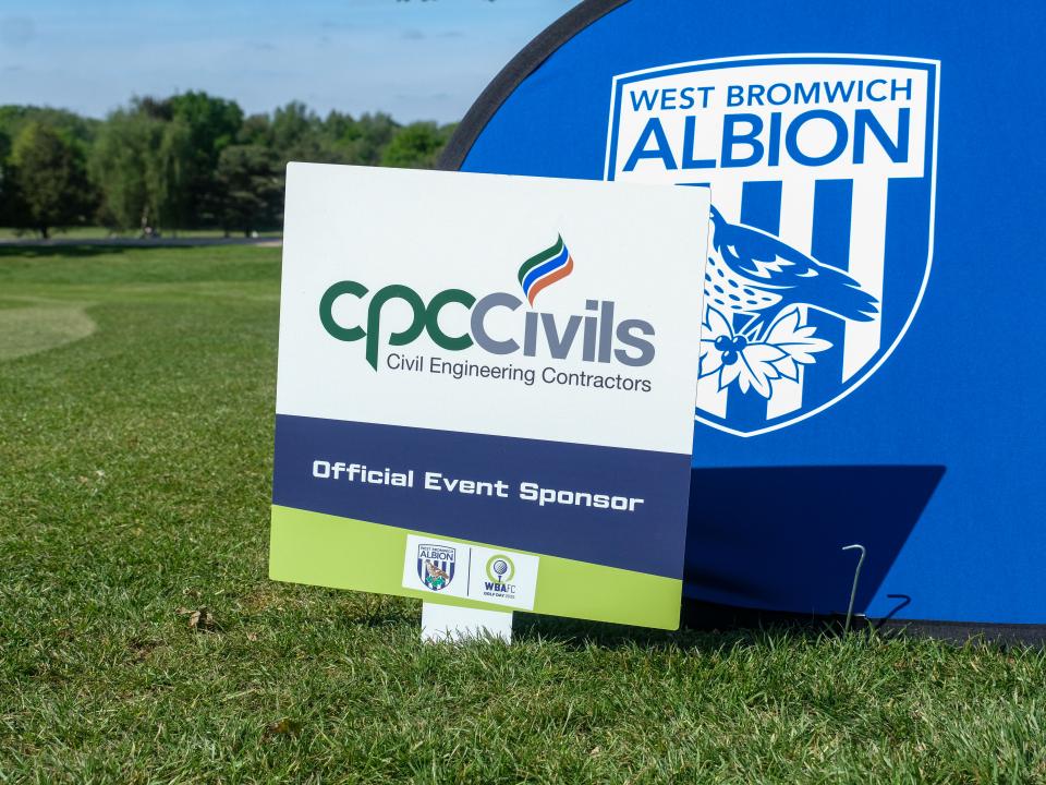 Official Event Sponsor - CPC Civils Civil Engineering Contractors Sign
