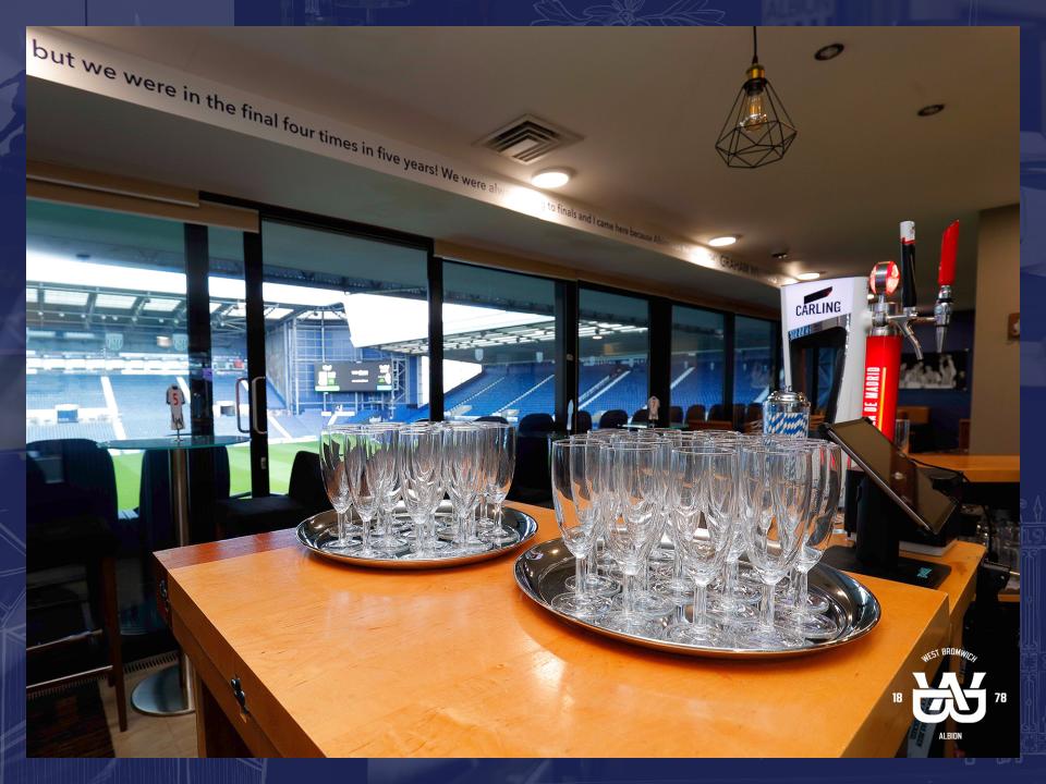 The bar setting in The Graham Williams Suite