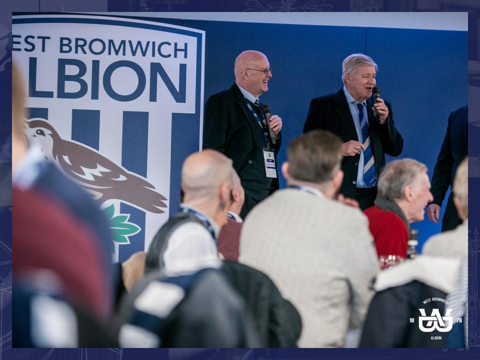John Homer on stage for the Former Player Q&A in The Richardson Suite
