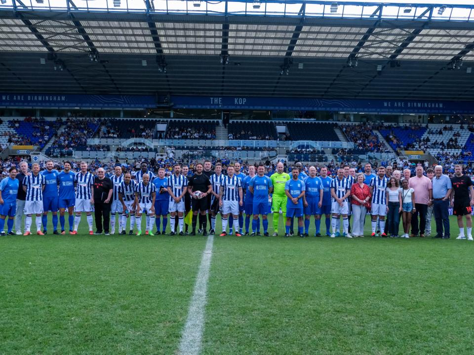 Albion and Blues line up.