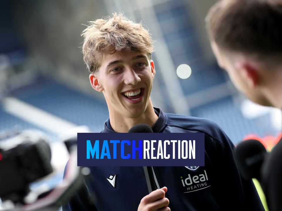 Harry Whitwell is interviewed after making his Albion league debut against Luton 