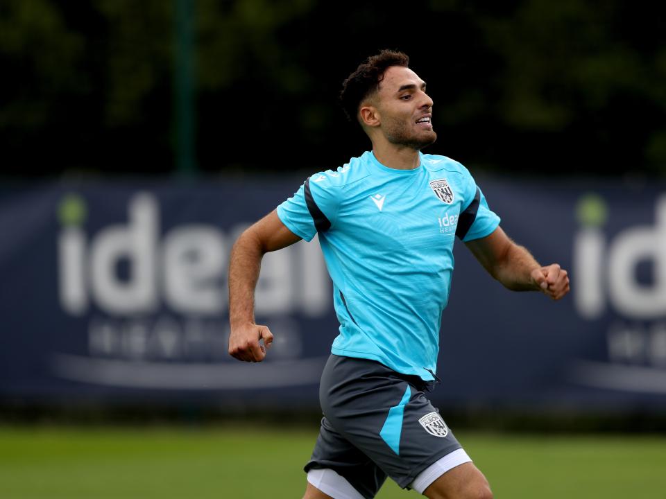 Tammer Bany running during a training session