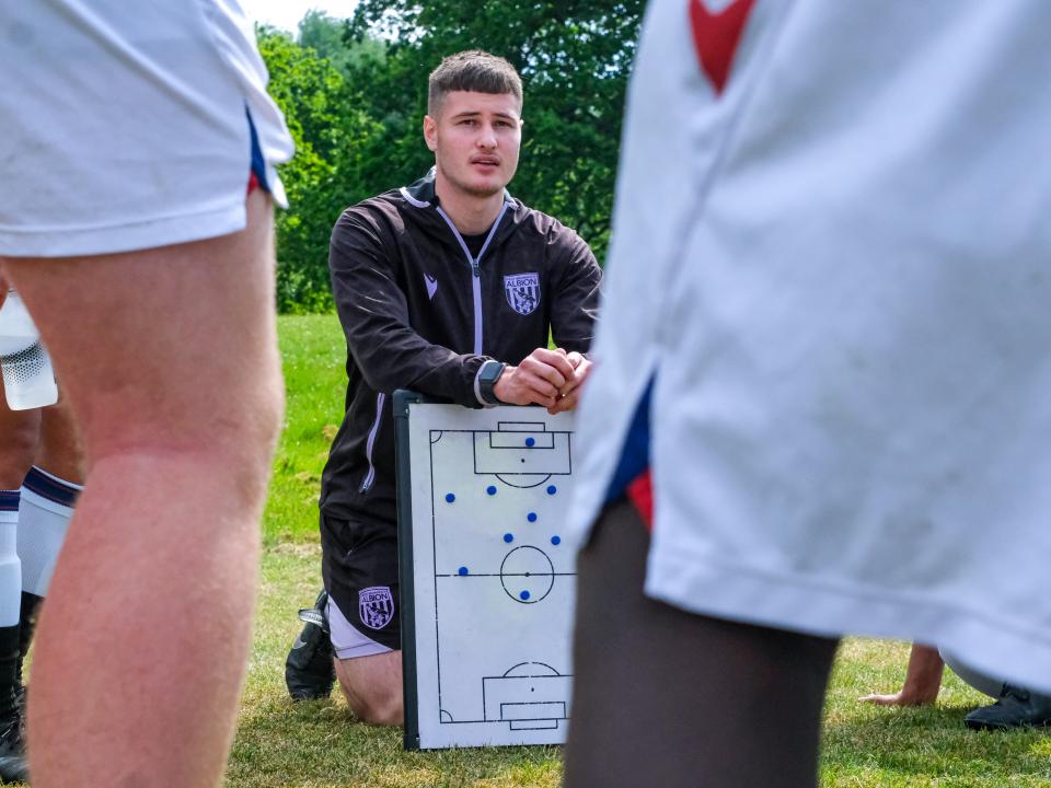 Brandon coaching at our Post-16 Tournament.