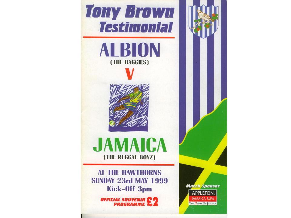 Tony Brown Testimonial Match Programme 1999