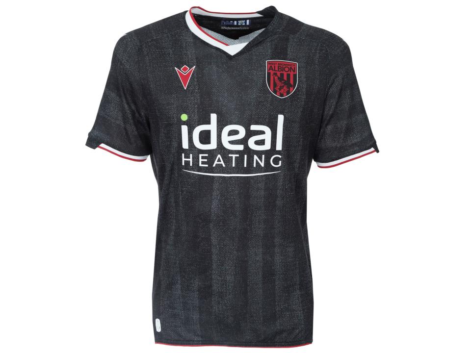 An image of Albion's black and red third shirt