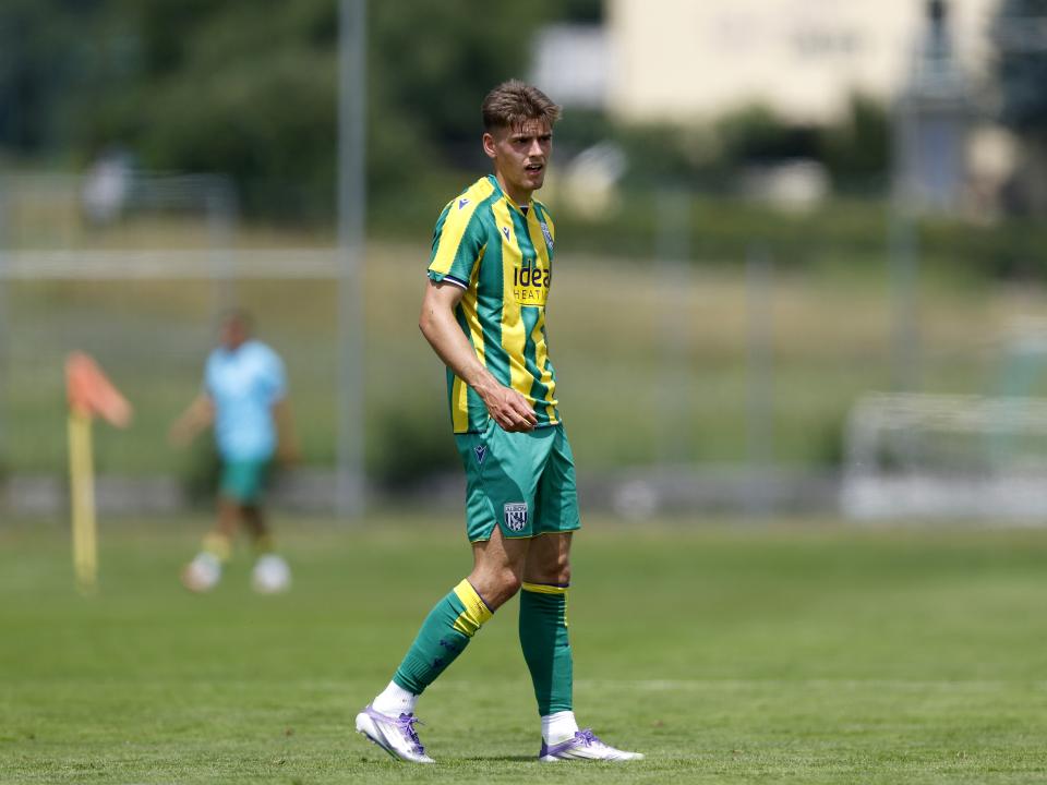 Tom Fellows in action against Dynamo Kyiv in pre-season in Austria 