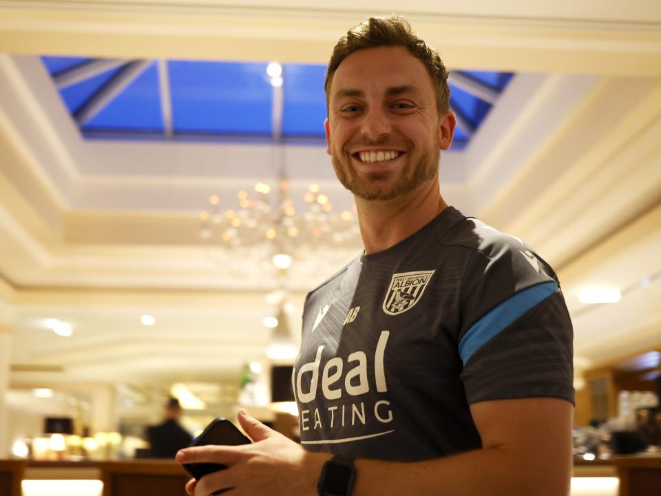 Albion physio Adam Bending smiling at the camera