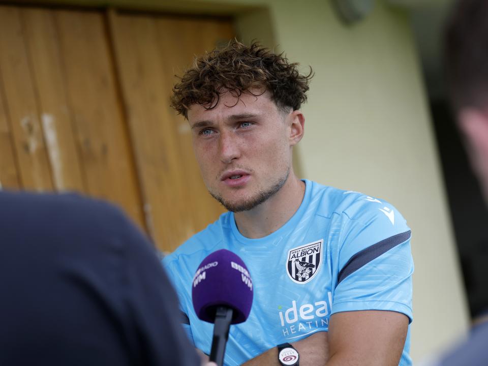 Callum Styles is interviewed after Albion's draw against Dynamo Kyiv 