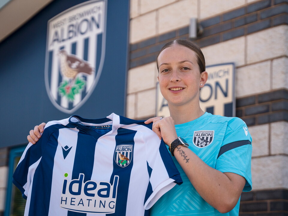 Molly Kehoe poses for a photo at the Albion Training Ground.
