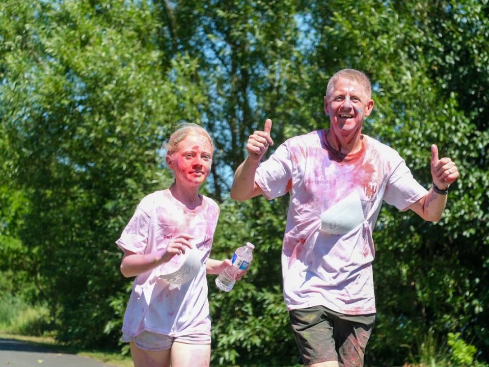 Colour Run runners.