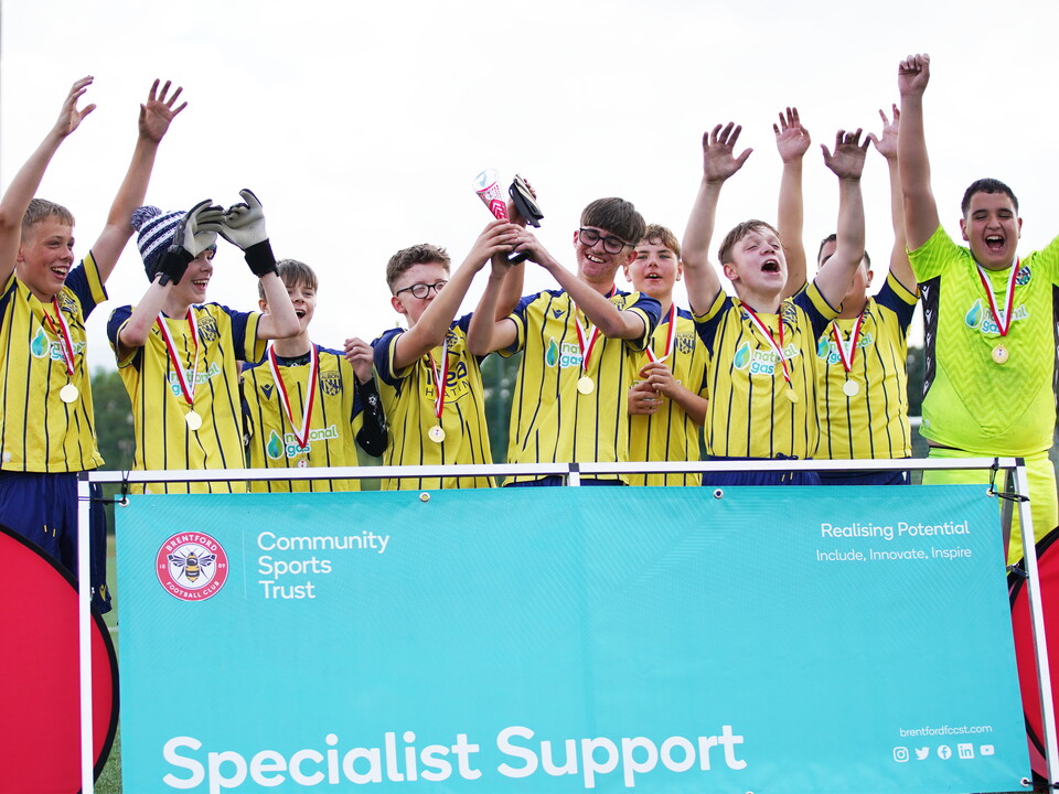 Our Pan-Disability team winning the Gunnersbury Cup.