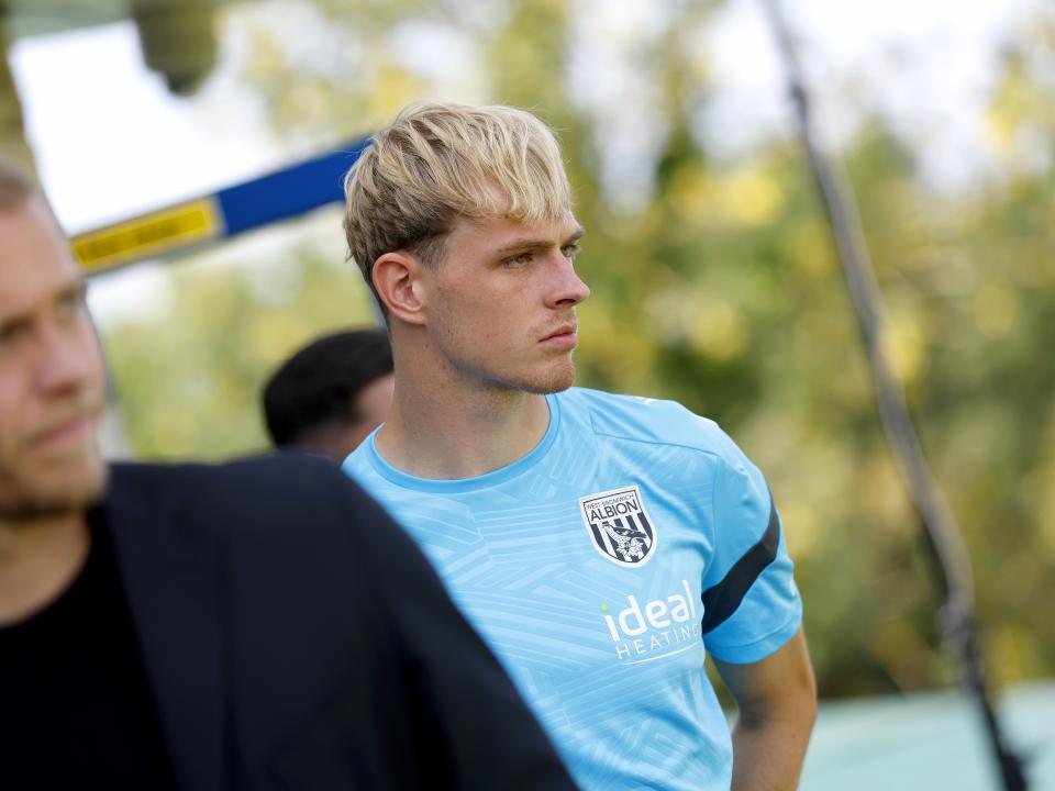Toby Collyer watching training 