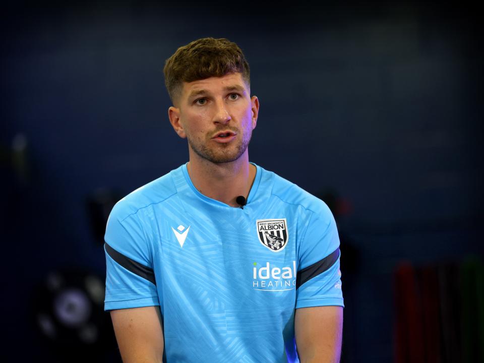 Chris Mepham is interviewed by WBA TV