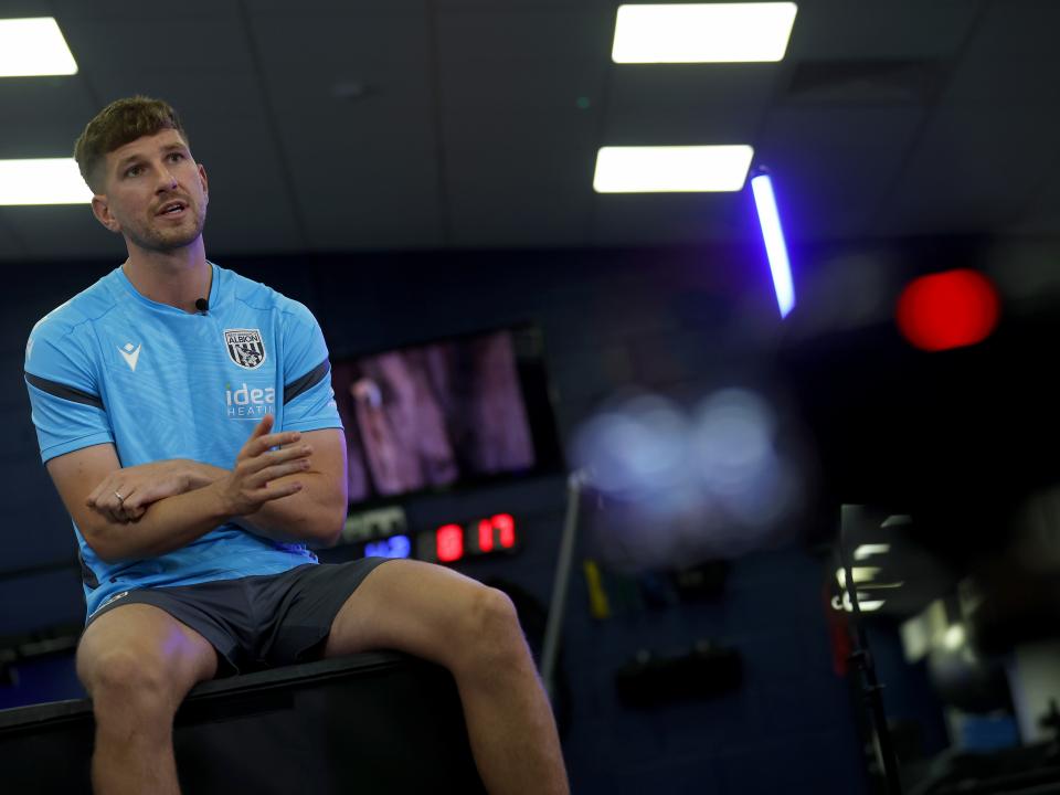 Chris Mepham is interviewed by WBA TV