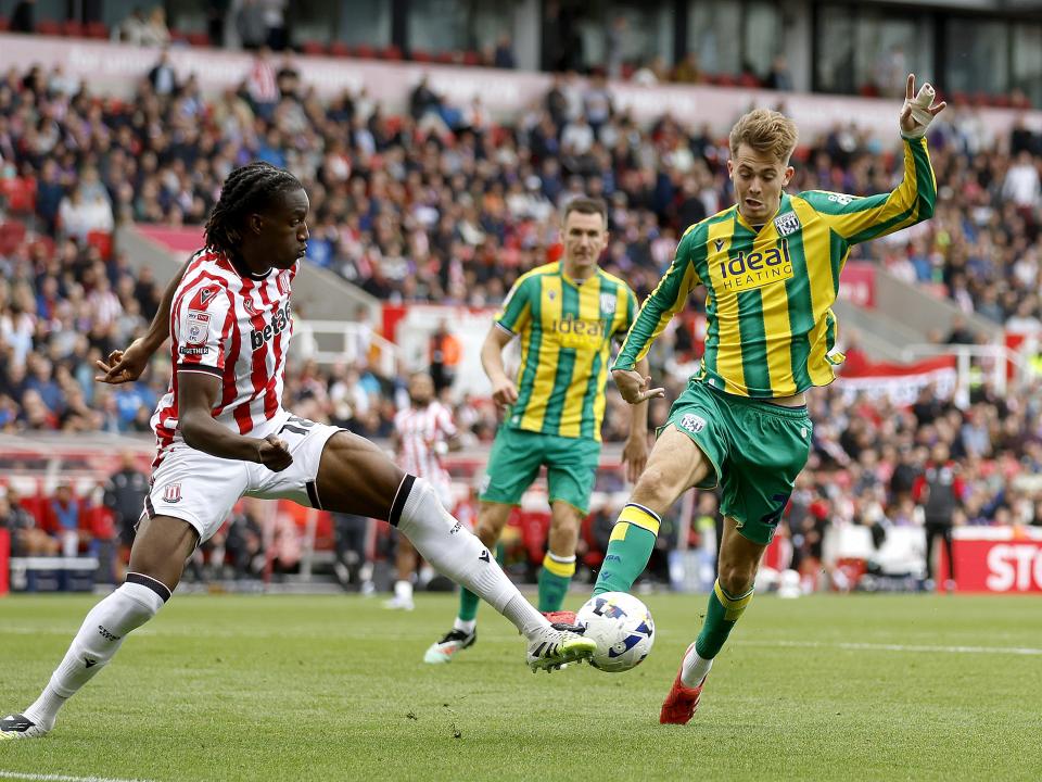 Isaac Price in action against Stoke 