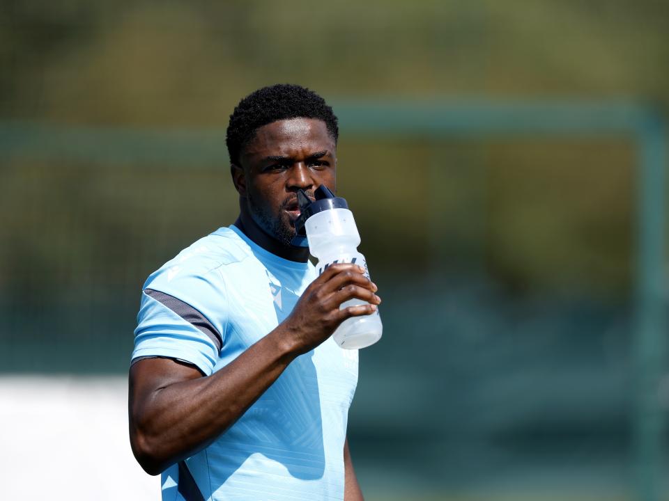 Albion players in training.