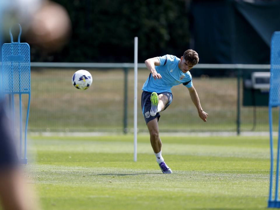 Albion players in training.