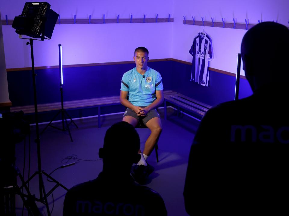 Alfie Gilchrist speaking to WBA TV
