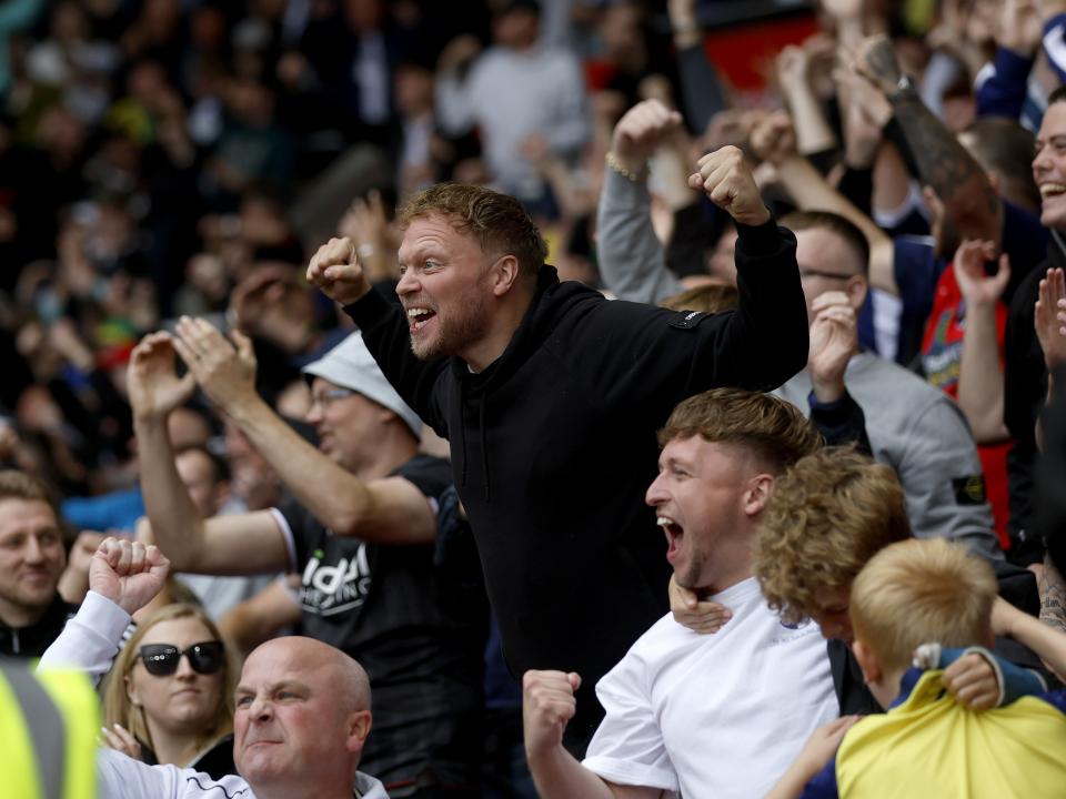 A general view of WBA fans at Stoke 