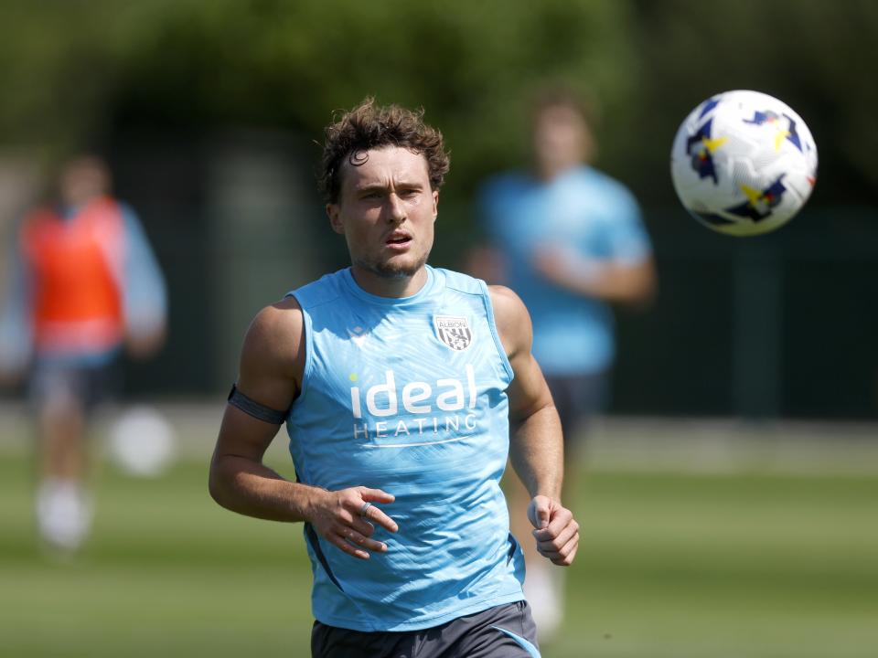 Albion players in training.