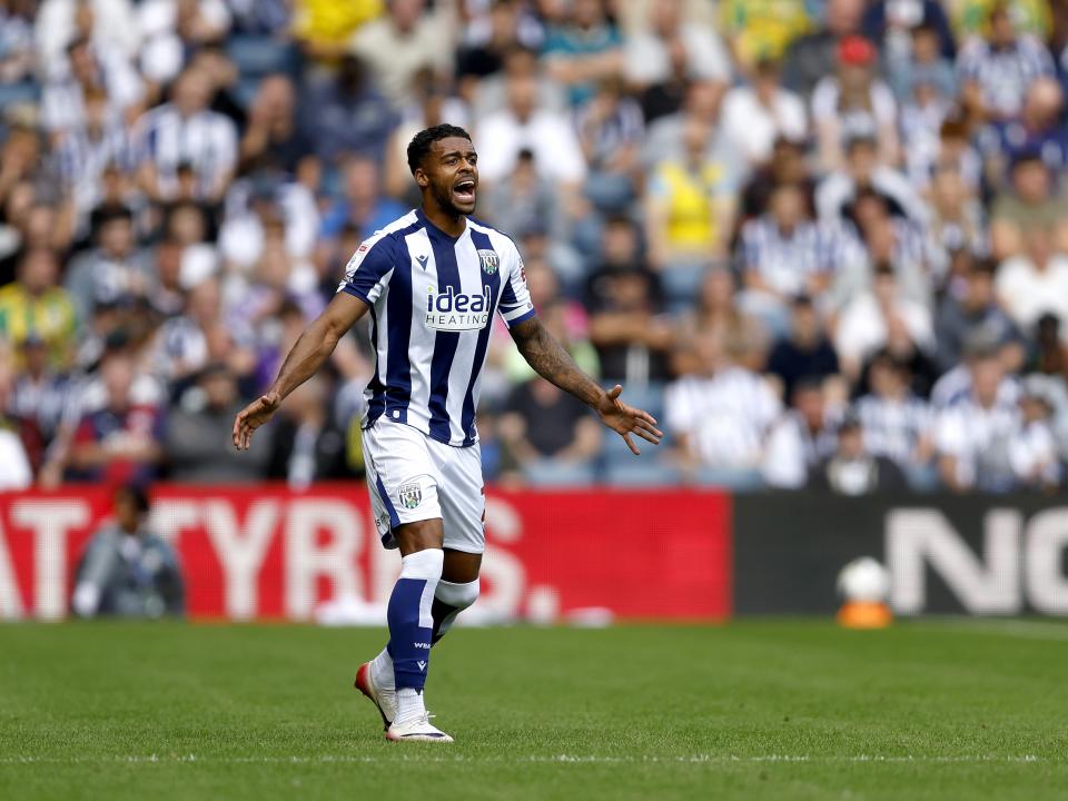 Darnell Furlong in action against Blackburn 
