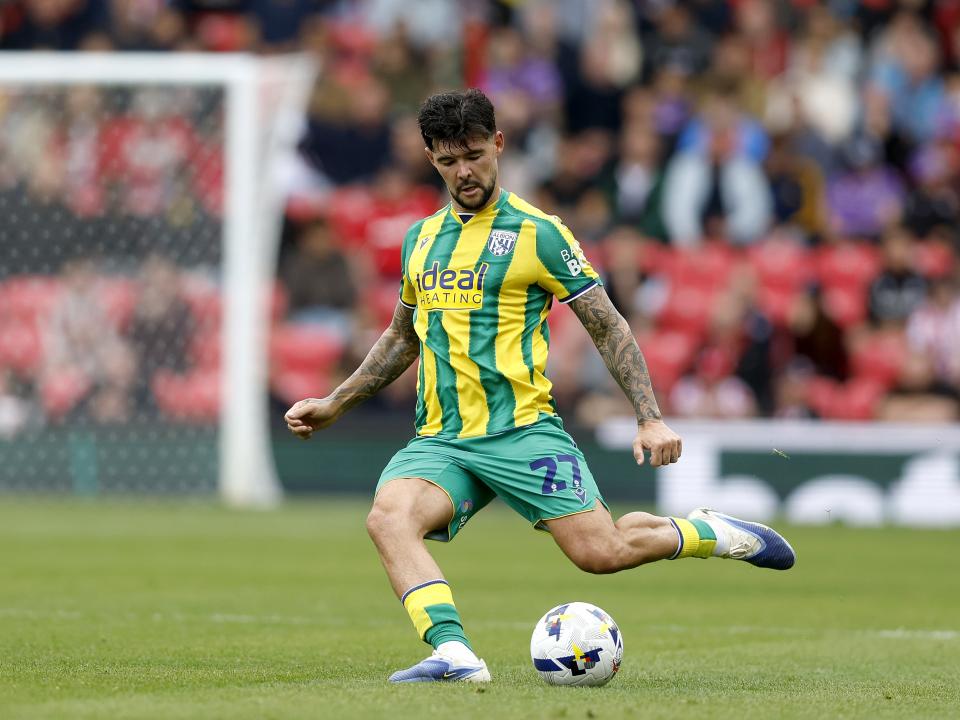 Alex Mowatt in action against Stoke 